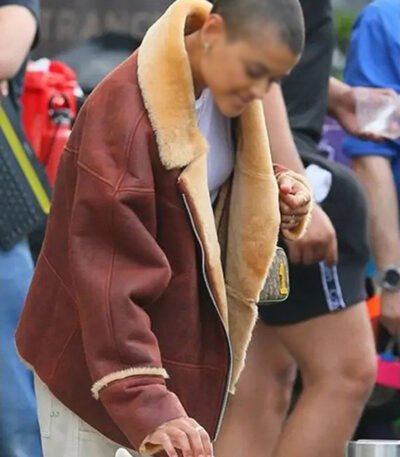 Gossip Girl Julien Calloway Shearling Fur Jacket