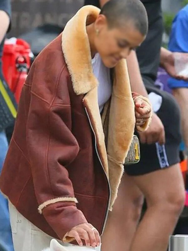Gossip Girl Julien Calloway Shearling Fur Jacket