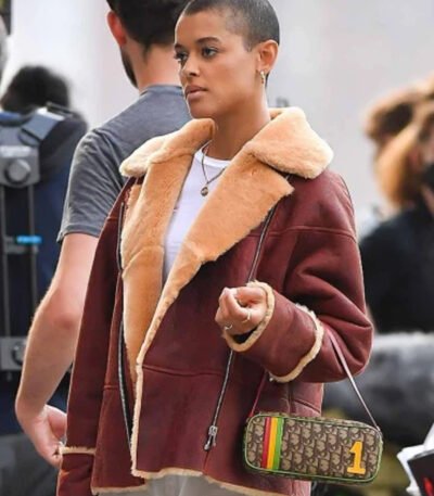 Gossip Girl Julien Calloway Shearling Fur Jacket