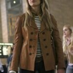 Gossip Girl Serena Van Woodsen Brown Coat