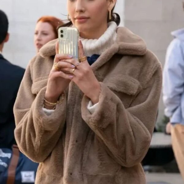 Gossip Girl Zión Moreno Fur Jacket