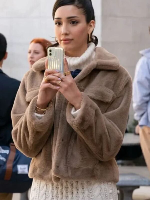 Gossip Girl Zión Moreno Fur Jacket