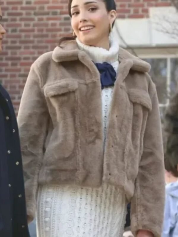 Gossip Girl Zión Moreno Fur Jacket