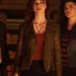 Gotham Knights 2023 Olivia Rose Keegan Brown Jacket