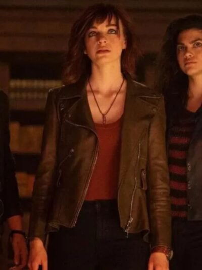 Gotham Knights 2023 Olivia Rose Keegan Brown Jacket