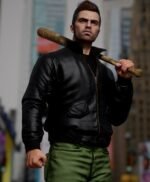 Grand Theft Auto GTA 3 Claude Leather Bomber Jacket