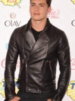 Gregg Sulkin Teen Choice Awards Leather Jacket