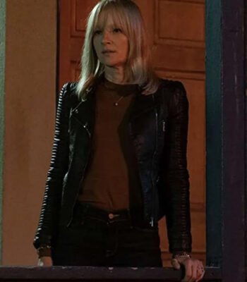 Gretchen Mol American Gigolo Black Leather Jacket