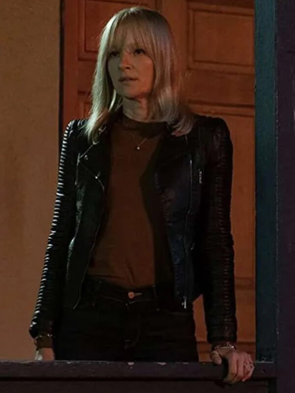 Gretchen Mol American Gigolo Black Leather Jacket