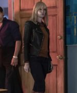 Gretchen Mol American Gigolo Black Leather Jacket