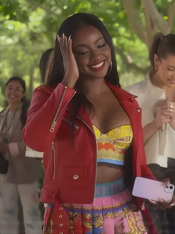 Grown-Ish S5 E9 Annika Red Leather Jacket