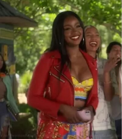 Grown-Ish S5 E9 Annika Red Leather Jacket