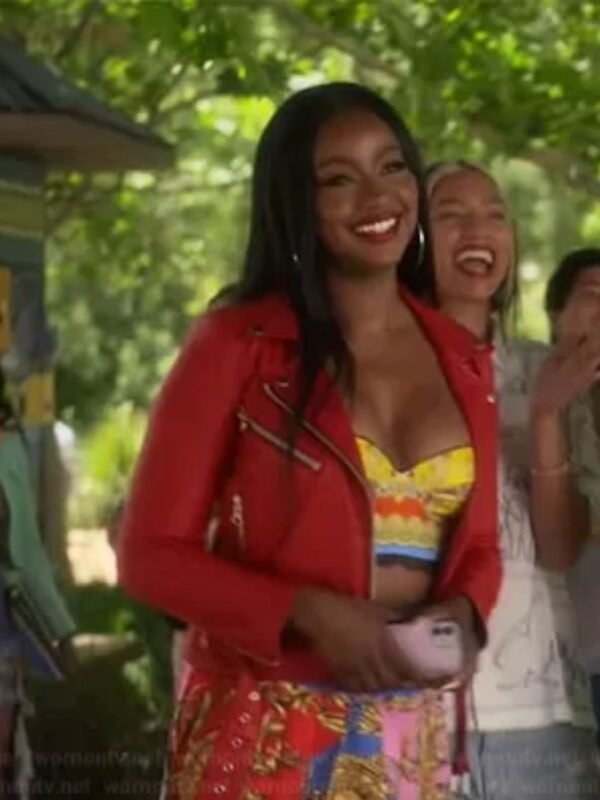Grown-Ish S5 E9 Annika Red Leather Jacket