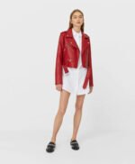 Grown-Ish S5 E9 Annika Red Leather Jacket