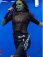 Guardians Of The Galaxy Vol 2 Gamora Cropped Jacket