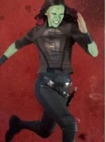 Guardians Of The Galaxy Vol 2 Gamora Cropped Jacket