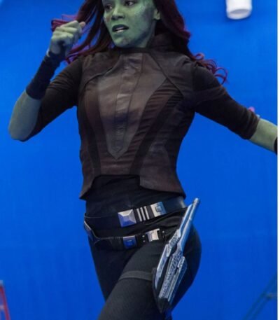 Guardians Of The Galaxy Vol 2 Gamora Cropped Jacket