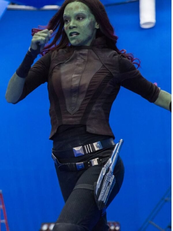 Guardians Of The Galaxy Vol 2 Gamora Cropped Jacket
