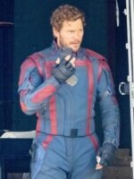 Guardians of the Galaxy Vol 3 Chris Pratt Blue jacket