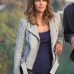 Halle Berry Extant Molly Biker Leather Jacket