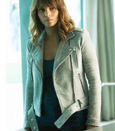 Halle Berry Extant Molly Biker Leather Jacket