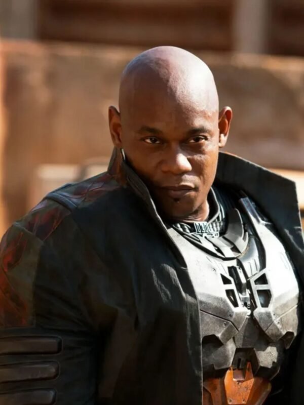 Halo Soren-066 Black Leather Cosplay Jacket