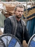 Harald Sigurdsson Vikings Valhalla Grey Suede Vest