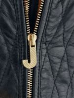 Harley Quinn Daddy’s Lil’ Monster Quilted Black Jacket