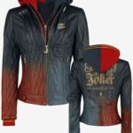 Harley Quinn Daddy’s Lil’ Monster Quilted Black Jacket