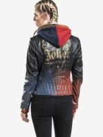 Harley Quinn Daddy’s Lil’ Monster Quilted Black Jacket