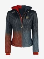 Harley Quinn Daddy’s Lil’ Monster Quilted Black Jacket