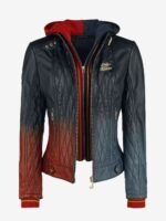 Harley Quinn Daddy’s Lil’ Monster Quilted Black Jacket