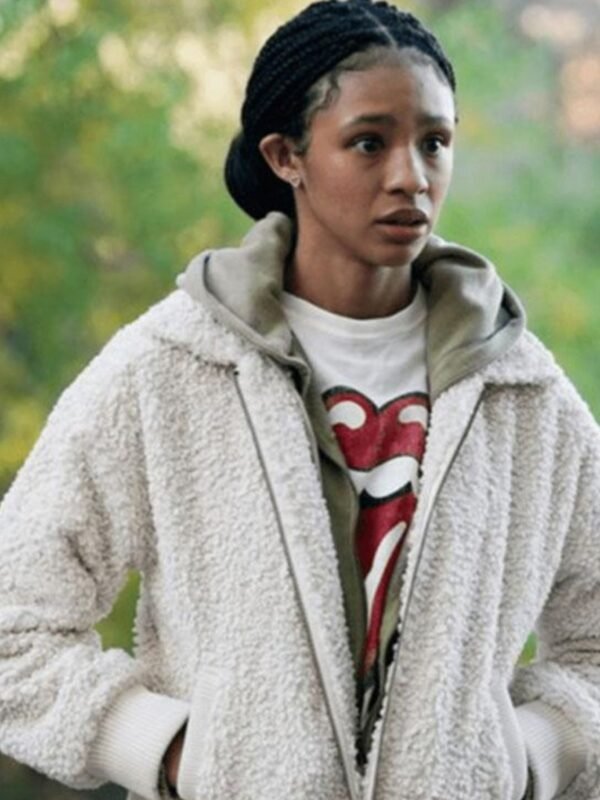 Harp­er Big Sky S02 White Fur Jacket