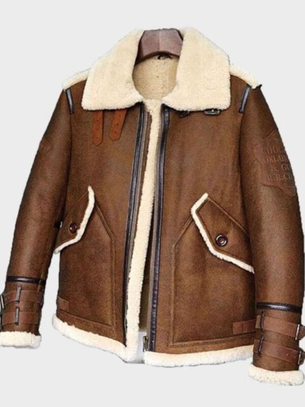 Harris SF Flight Sheepskin Shearling Leather Jacket