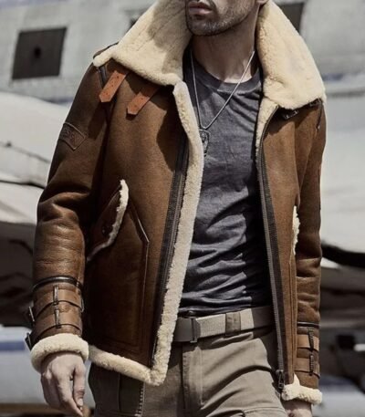 Harris SF Flight Sheepskin Shearling Leather Jacket