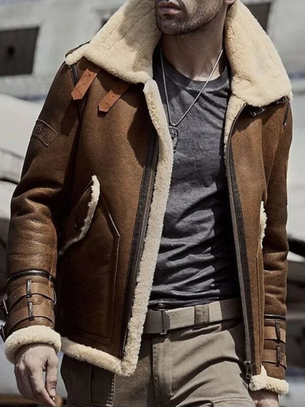 Harris SF Flight Sheepskin Shearling Leather Jacket