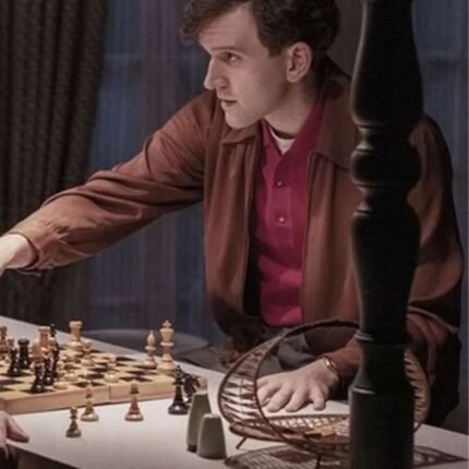 Harry Beltik The Queens Gambit Brown Jacket