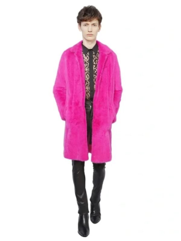 Harry Mink Fur Pink Coat