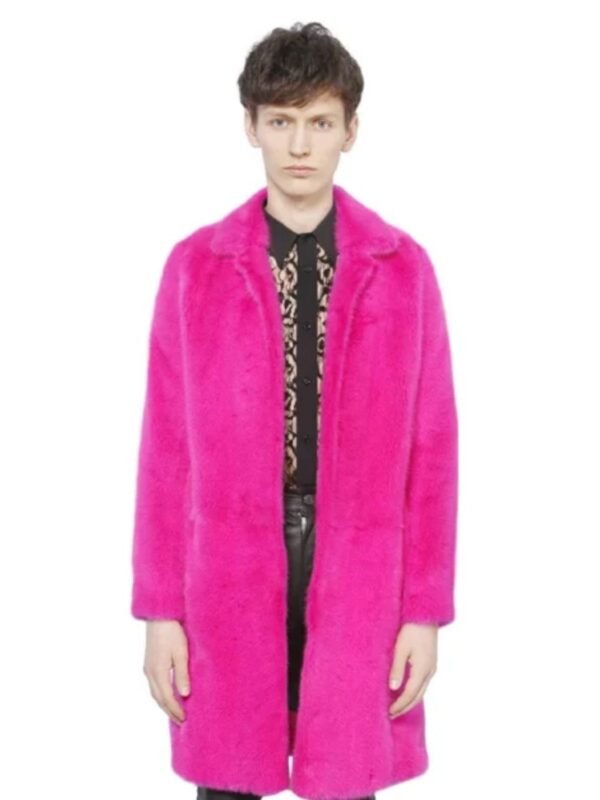 Harry Mink Fur Pink Coat