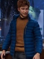 Harry Osborn Spider Man 2 Blue Puffer Jacket
