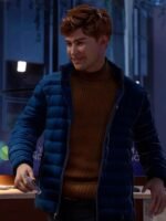 Harry Osborn Spider Man 2 Blue Puffer Jacket