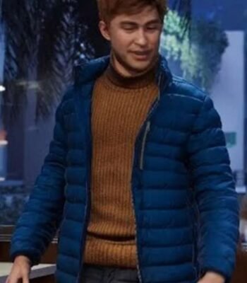 Harry Osborn Spider Man 2 Blue Puffer Jacket