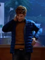 Harry Osborn Spider Man 2 Blue Puffer Jacket