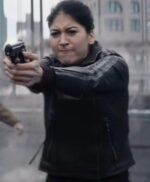 Hawkeye Maya Lopez Black Biker Leather Jacket