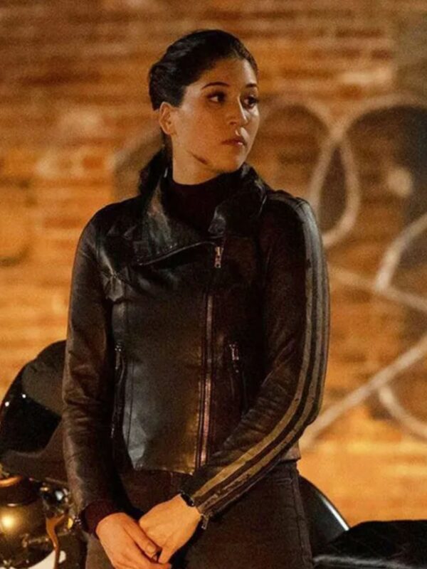 Hawkeye Maya Lopez Black Biker Leather Jacket