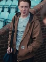 Heartstopper S01 Nick Nelson Brown Hooded Jacket