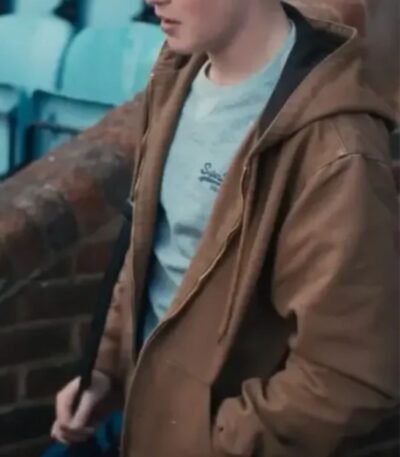 Heartstopper S01 Nick Nelson Brown Hooded Jacket