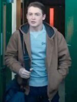 Heartstopper S01 Nick Nelson Brown Hooded Jacket