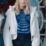 Heather Graham Best Christmas Ever White Sherpa Jacket