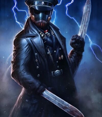 Hellboy Karl Ruprecht Kroenen Black Long Leather Coat